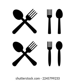 spoon and fork icon vector for web and mobile app. spoon, fork and knife icon vector. restaurant sign and symbol