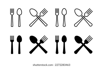 spoon and fork icon vector for web and mobile app. spoon, fork and knife icon vector. restaurant sign and symbol