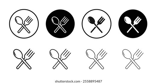 spoon and fork icon vector for web and mobile app. spoon, fork and knife icon vector. restaurant sign and symbol