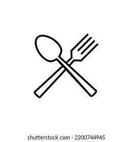 spoon and fork icon for web and mobile app. spoon, fork and knife icon vector. restaurant sign and symbol