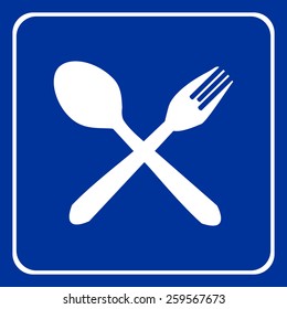 spoon and fork icons set great for any use. Vector EPS10.