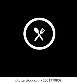 spoon and fork illustration good for your food business logo