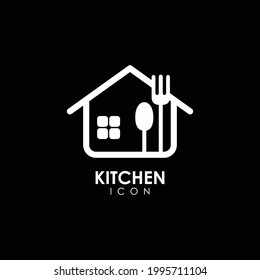 Spoon Fork Kitchen with home icon design