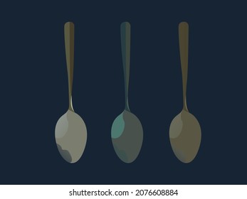 spoon and fork, kitchen set design