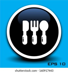 spoon fork knife icon