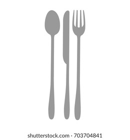 spoon fork and knife icon 
