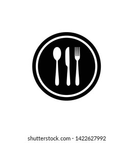 Spoon, fork, knife, icon. eat, restaurant, food symbol vector