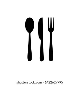 Spoon, fork, knife, icon. eat, restaurant, food symbol vector