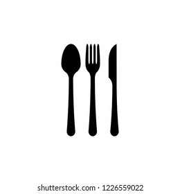 spoon, fork and knife icon, icons vector eps10 editable