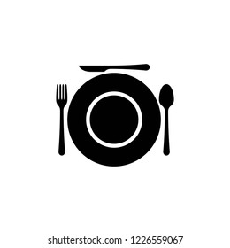 spoon, fork and knife icon, icons vector eps10 editable
