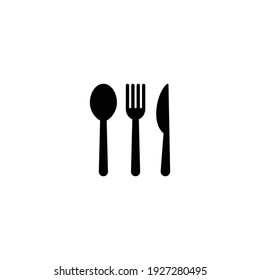 spoon, fork and knife icon vector for web, computer and mobile app