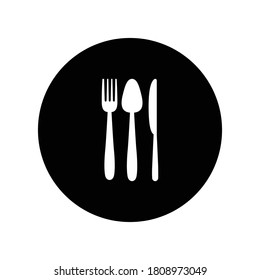 spoon fork knife logo illustration design