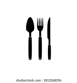spoon fork knife logo illustration design