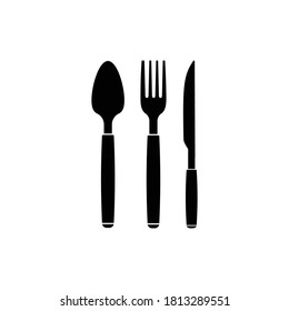 spoon fork knife logo illustration design