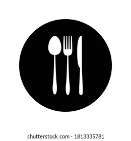 spoon fork knife logo illustration design