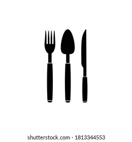spoon fork knife logo illustration design
