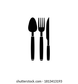 diseño de ilustración del logotipo de la bifurcación de la cuchara