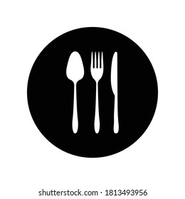 spoon fork knife logo illustration design