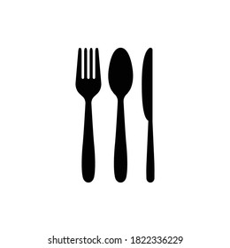 spoon fork knife logo illustration design