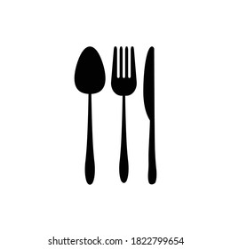 spoon fork knife logo illustration design