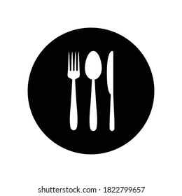 spoon fork knife logo illustration design