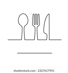 Spoon, fork, knife and plate