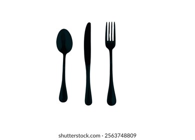 spoon, fork, knife, plate icon Cutlery icon. Spoon, forks, knife. restaurant business concept, vector illustration