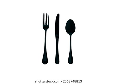 spoon, fork, knife, plate icon Cutlery icon. Spoon, forks, knife. restaurant business concept, vector illustration