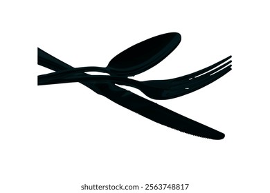 spoon, fork, knife, plate icon Cutlery icon. Spoon, forks, knife. restaurant business concept, vector illustration