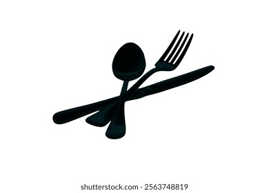 spoon, fork, knife, plate icon Cutlery icon. Spoon, forks, knife. restaurant business concept, vector illustration