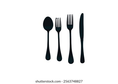 spoon, fork, knife, plate icon Cutlery icon. Spoon, forks, knife. restaurant business concept, vector illustration