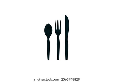 spoon, fork, knife, plate icon Cutlery icon. Spoon, forks, knife. restaurant business concept, vector illustration