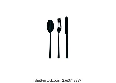 spoon, fork, knife, plate icon Cutlery icon. Spoon, forks, knife. restaurant business concept, vector illustration