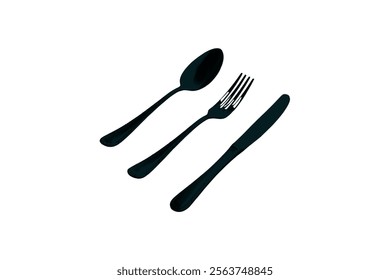 spoon, fork, knife, plate icon Cutlery icon. Spoon, forks, knife. restaurant business concept, vector illustration