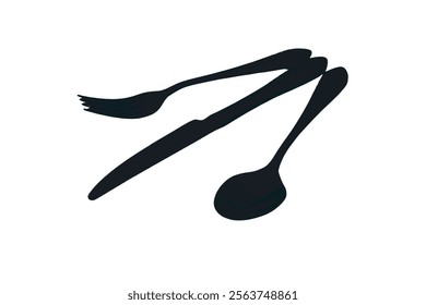 spoon, fork, knife, plate icon Cutlery icon. Spoon, forks, knife. restaurant business concept, vector illustration