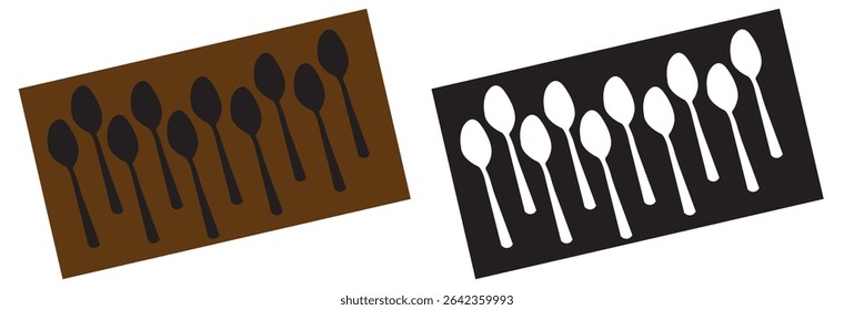 spoon fork and knife silhouette icon, Fork, spoon, knife and plate. Menu symbol. Tableware instruments. Restaurant icon. Food, plate, fork, knife, spoon, cutlery icon , vector illustration, eps 10 11