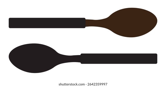 spoon fork and knife silhouette icon, Fork, spoon, knife and plate. Menu symbol. Tableware instruments. Restaurant icon. Food, plate, fork, knife, spoon, cutlery icon , vector illustration, eps 10 11