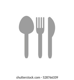 spoon, fork, knife, utensils, food, icon, vector illustration, eps10