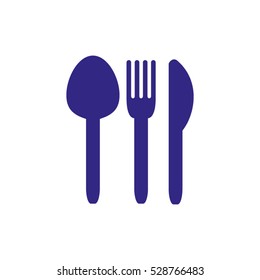 spoon, fork, knife, utensils, food, icon, vector illustration, eps10