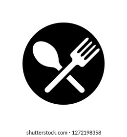 spoon, fork, knife vector icon