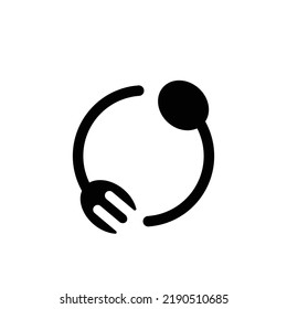 spoon and fork logo icon vektor template
