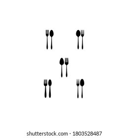 spoon and fork logo illustration design