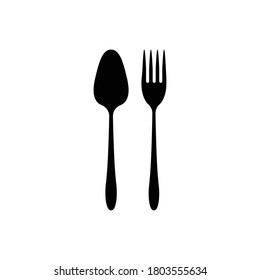 spoon and fork logo illustration design