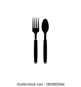 spoon and fork logo illustration design