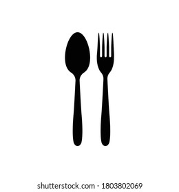 spoon and fork logo illustration design