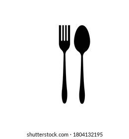spoon and fork logo illustration design