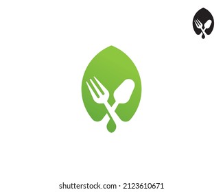 spoon and fork logo, suitable for your restaurant or food logo, eps10 isolated