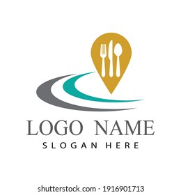 spoon and fork logo template illustration