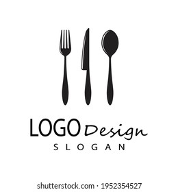 spoon and fork logo template illustration