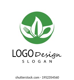 spoon and fork logo template illustration